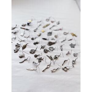 Assorted Single Earring Lot Mixed Jewelry Repair Crafting Earrings Charms Dainty